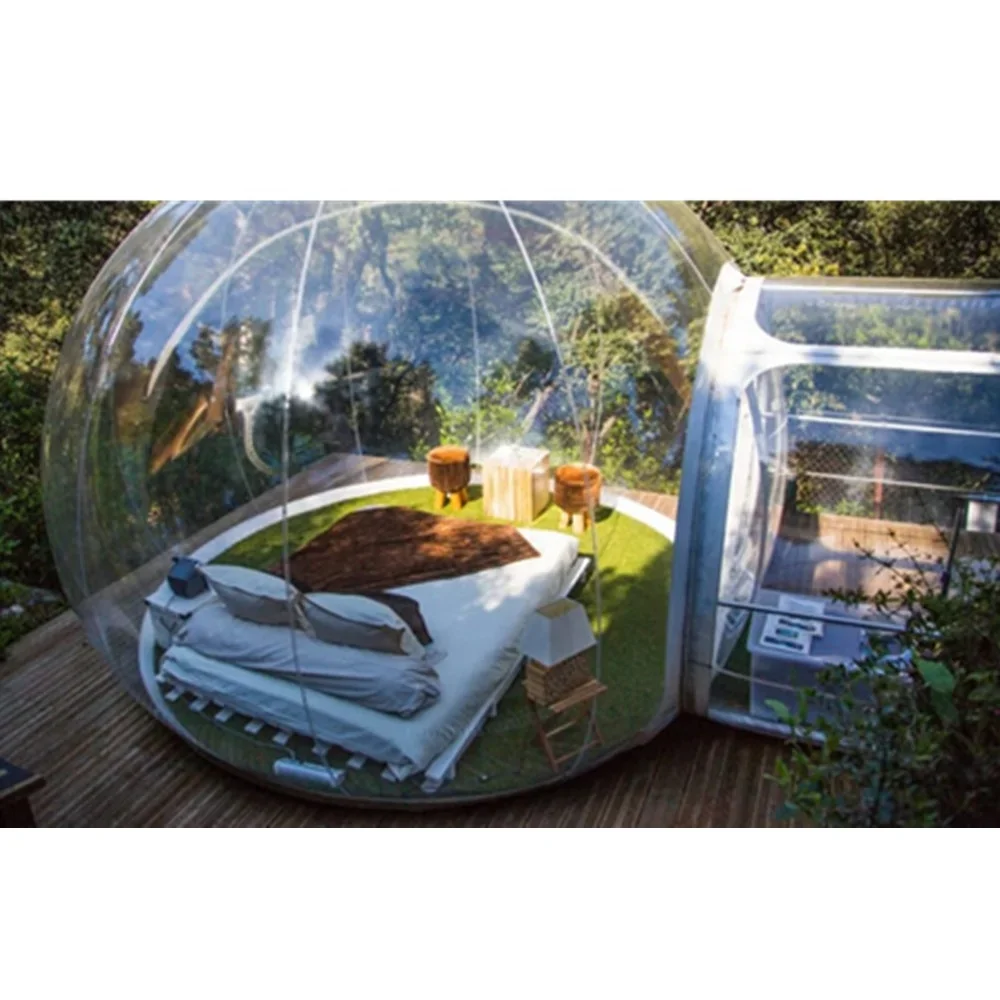 Transparent Clear Dome Inflatable Bubble Tent PVC Igloo Camping Tent One Plus