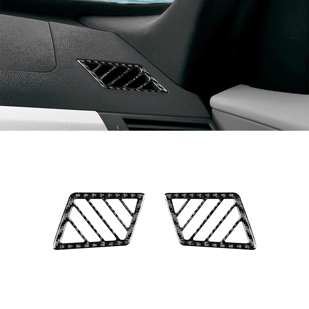 for X3 E83 2004-2006 2007 2008 2009 2010 Dashboard Air Vent Outlet Decorative Trim Cover Sticker Car Accessories Carbon Fiber