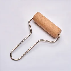 Wood Sculpey Roller Pin Stamping Brayer Polymer Clay For Clay Rolling Tool Kitchen Tool Clay Tools Practical