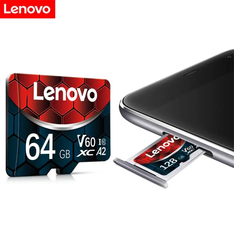 Lenovo 2TB Memory Card High Speed TF Sd Card Class 10 32GB 64GB 128GB 256GB 512GB 1TB Flash Card For Phone Camera Tablet