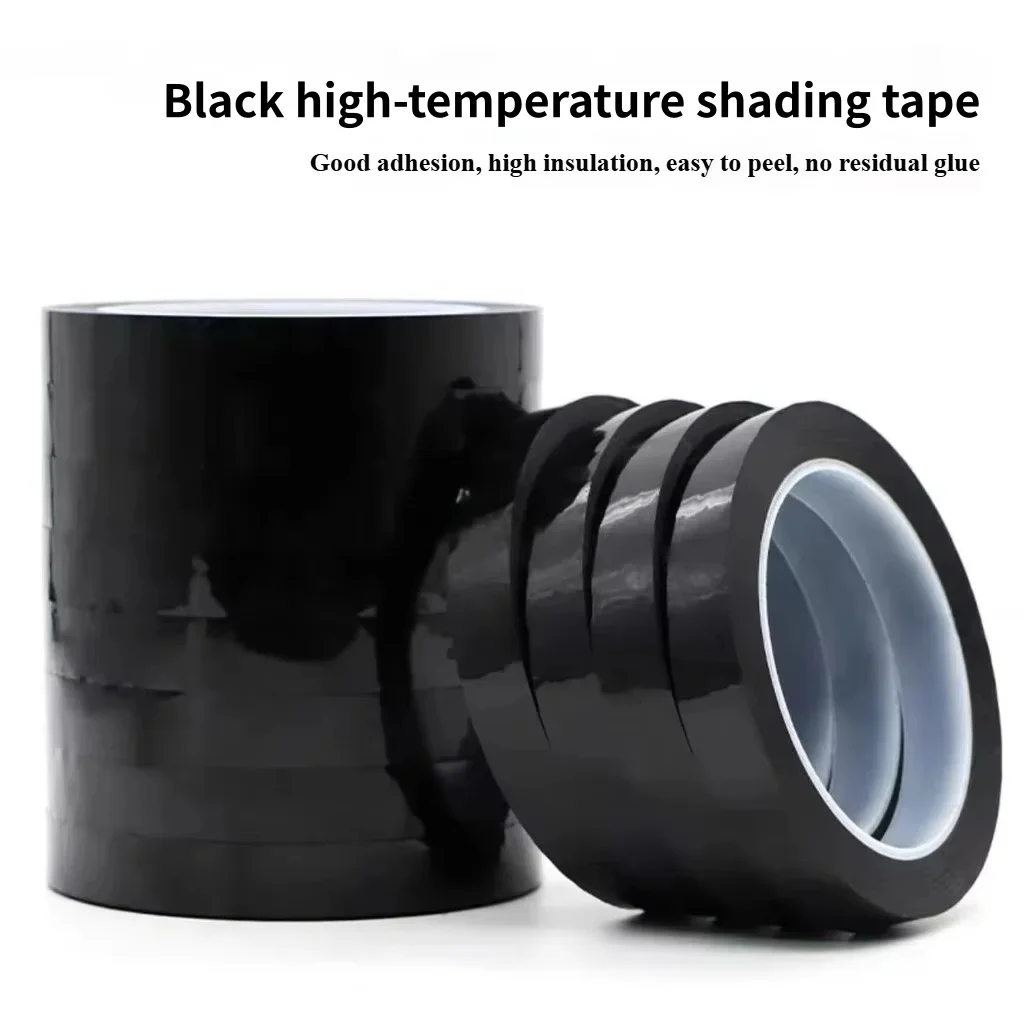 Black blackout tape，transparent waterproof self-adhesive blackout tape，fully blackout high-temperature tape，anti-static，no trace