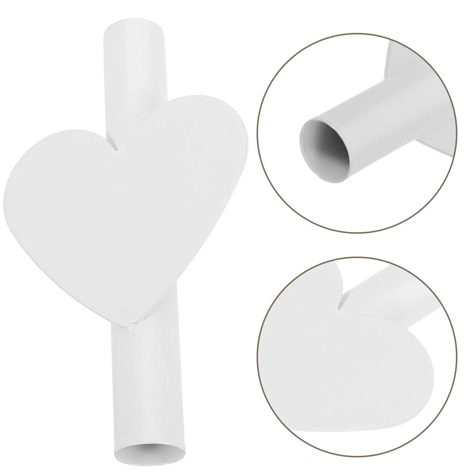 Stainless Steel Heart-Shaped Wall Mounted Flower Vase Adhesive Backing No-Drill Installation for Living Room Bedroom Hotel Decor