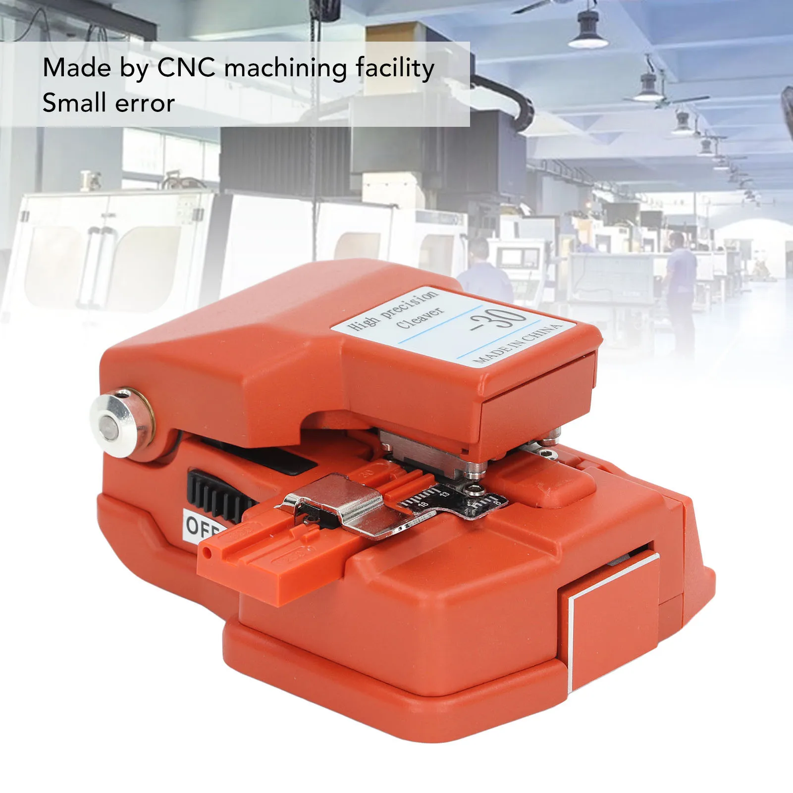 High Accuracy Fiber Optic Cleaver Fluent Cutting Stable Performance Optical Fiber Cutter for Cold Splice Orange