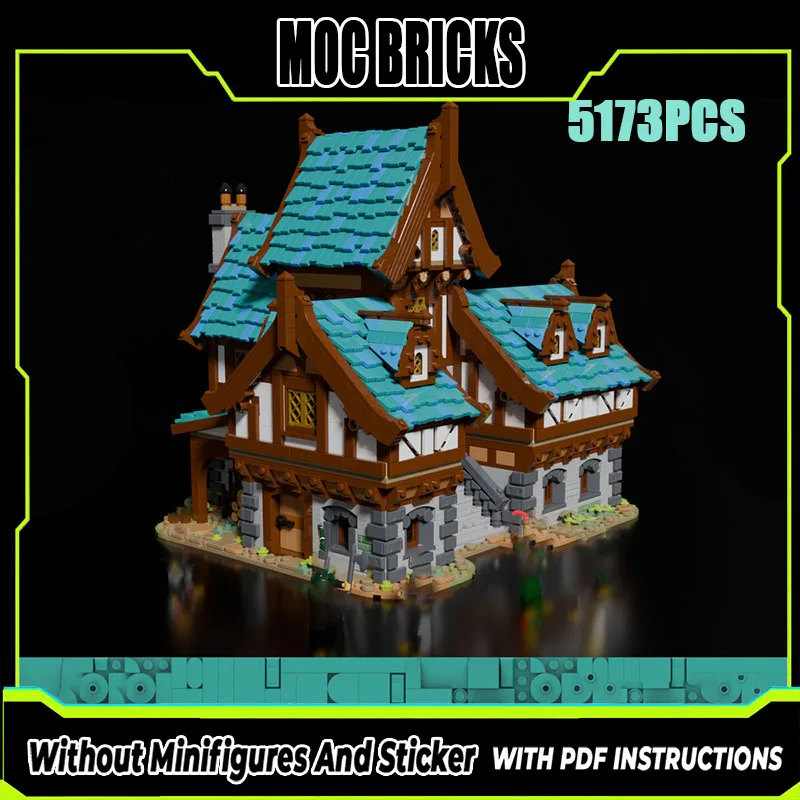 

Exquisite new product MOC building block model medieval knight tavern technology modular children's toy gift DIY assembly set