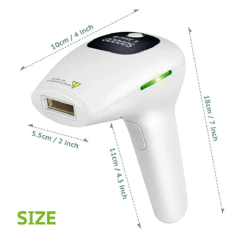 Advanced IPL Hair Removal Device 500,000 Light Pulses Permanent Hair Removal for Women & Men Body Face Bikini Zone & Armpits