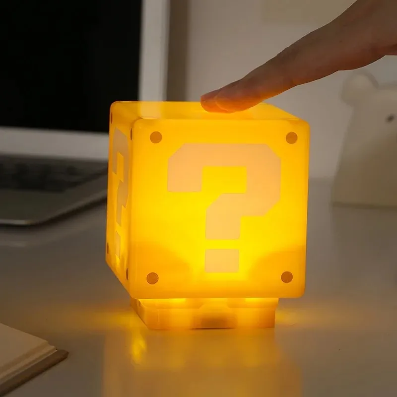 LED Question Mark Night Light With Music Anime Peripheral Children's Bedroom Bedside Lamp USB Rechargeable Gift image 5