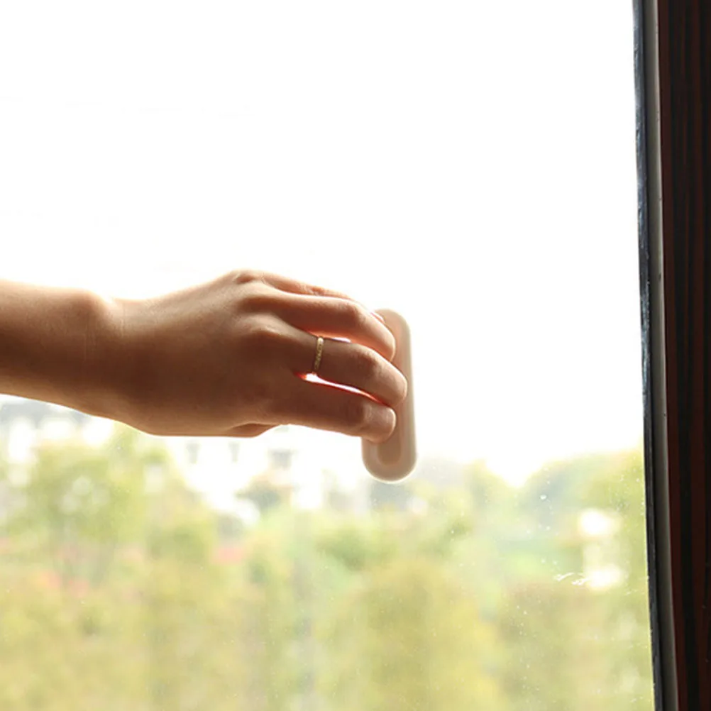 

12Pcs Plastic Household Door Window Pull Handles Self Adhesive Multi-Function Convenient Cabinet Pull Handle Accessory