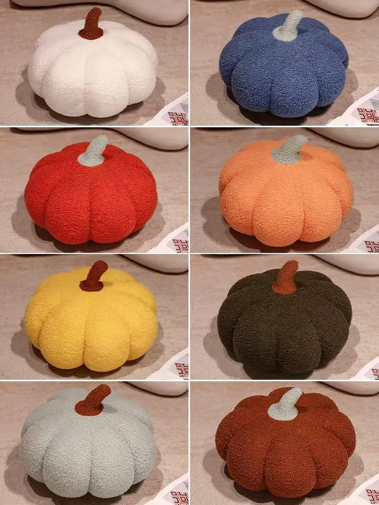 Soft Pumpkin Plush Toy para crianças, Cute Plant Bedroom Decoration, Halloween Sofa Pillow, Almofada, Children's Gift