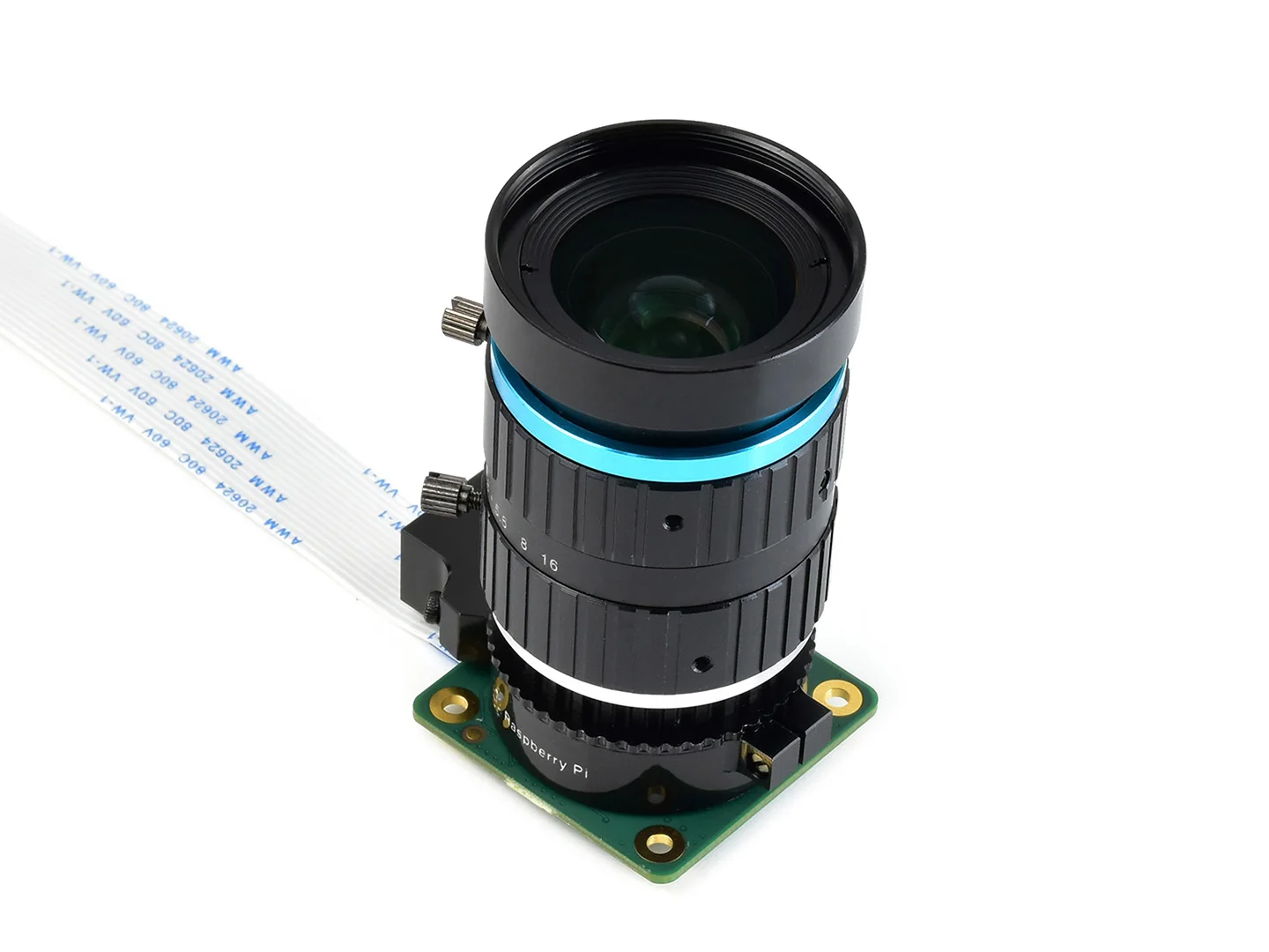 Waveshare High Quality Industrial 16mm Telephoto Lens C-Mount for Raspberry Pi High Quality Camera