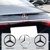 9cm ABS Car Rear Decal Trunk Emblem Sticker For Mercedes Benz S320 W164 W203 W204 W168 C180 E320 A200 CLA CLK CLS ML