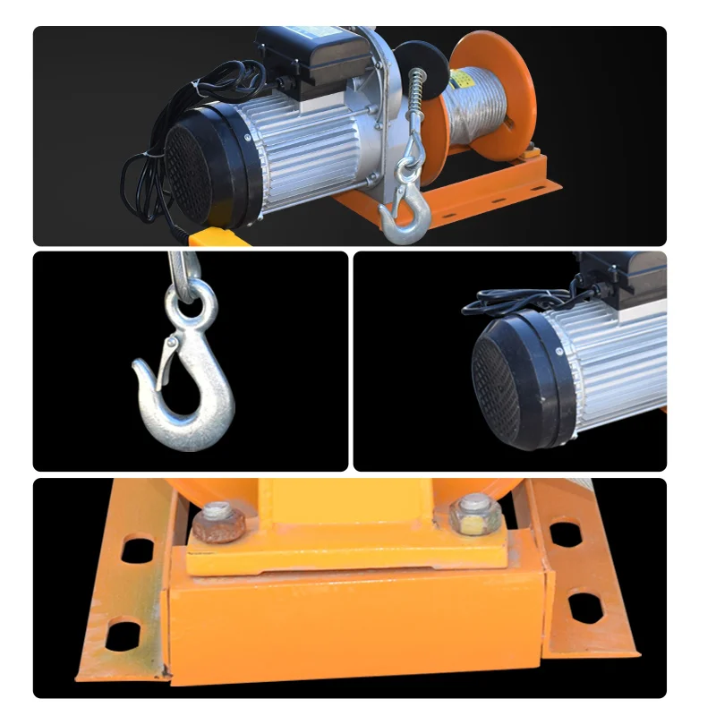 220V 300กก.Micro ไฟฟ้าเครนมอเตอร์รอกอาคารตกแต่งยก