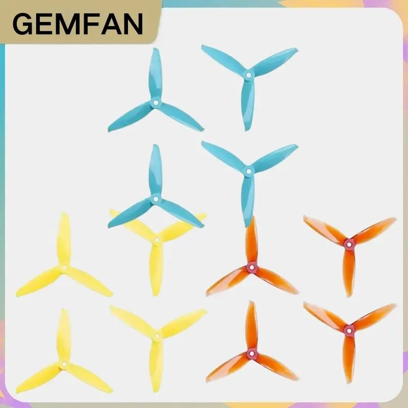 

2Pairs Gemfan Flash 5152S 5inch 5.1inch 5.1X5.2X3 3-Blade PC Propeller For RC FPV Racing Freestyle Drones Replacement DIY Parts