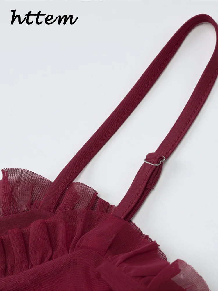 Abito lungo sexy con fionda in rete da donna vedere attraverso abiti maxi senza maniche sottili vuoti femminili 2025 primavera estate Lady Beach Party Robe