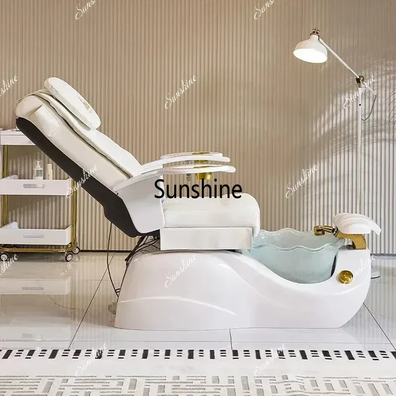 Modern Electric Reclining Massage Pedicure Chair Nail Salon Manicure Foot Spa Chair Comfortable