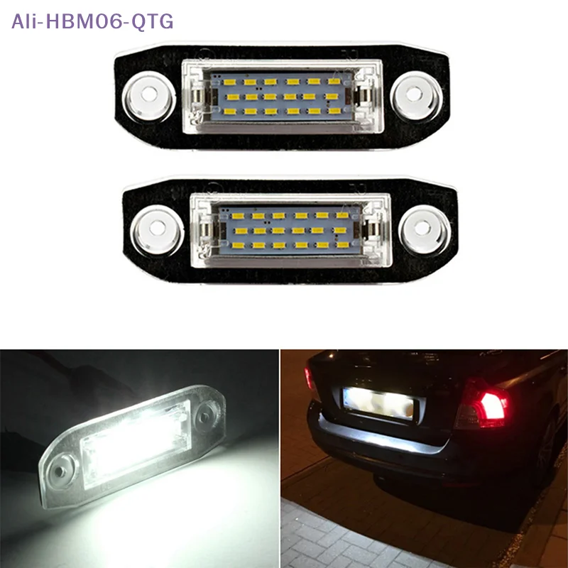 

[New] 1Pc LED Car license plate light 12V white light for S40 S60 S80 XC70 XC60 S60 C70 V50 XC70 V70 White Car Lamp 12V