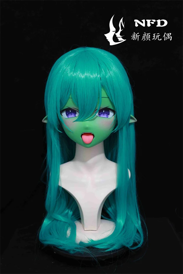 

(NFD071)Customize Full Head With Lock Crossdress Doll Female/Girl Japanese Anime Cartoon Character Kig Cosplay Kigurumi Mask