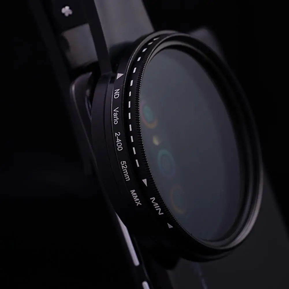 Adjustable Density Filter For Cell Phone Lens Clip-on ND 2-400 Filter 37mm Detachable  Density For Camera Lens Accessories