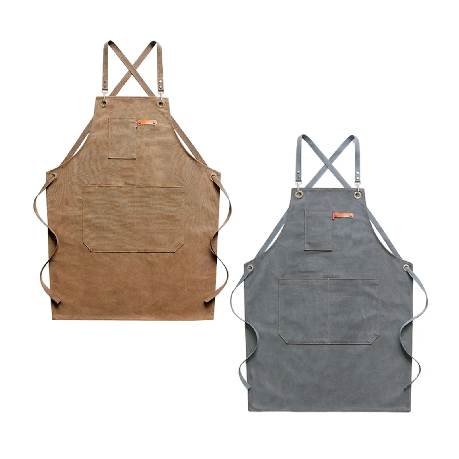 Canvas Keukenschort Haarschort Voor Grillen Koken Bbq