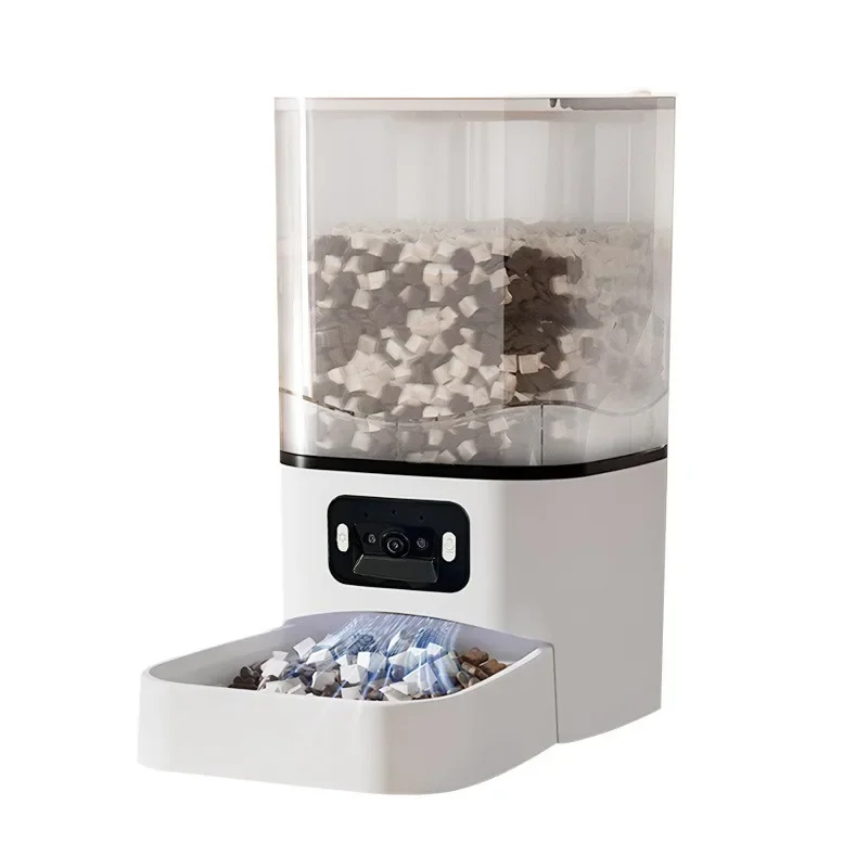 

New pet cat intelligent automatic feeder cat food regular feeding self-service feeder monitoring