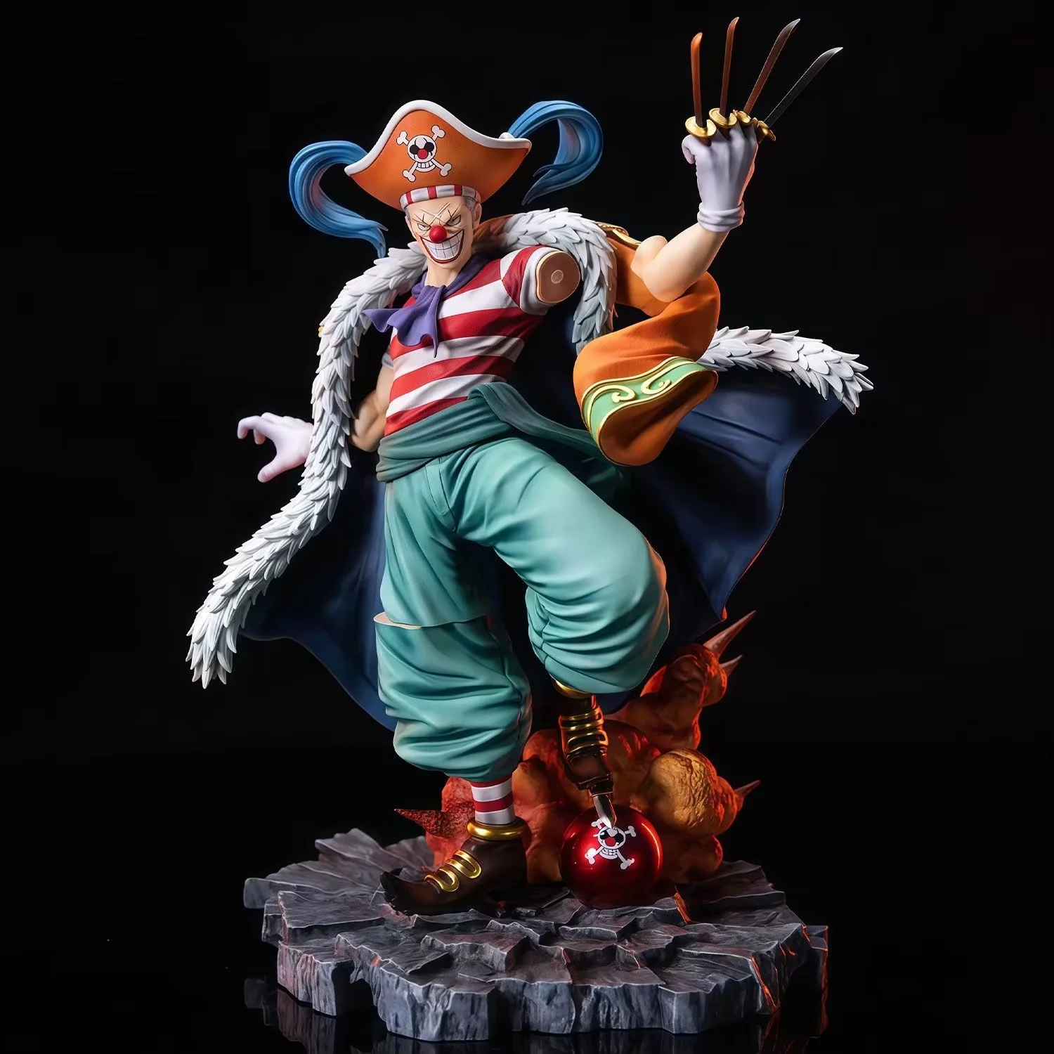 

Коллекционная фигурка Багги-клоуна из аниме One Piece, ПВХ-статуэтка, модель для декора дома и рабочего стола, подарок для фанатов аниме на праздники