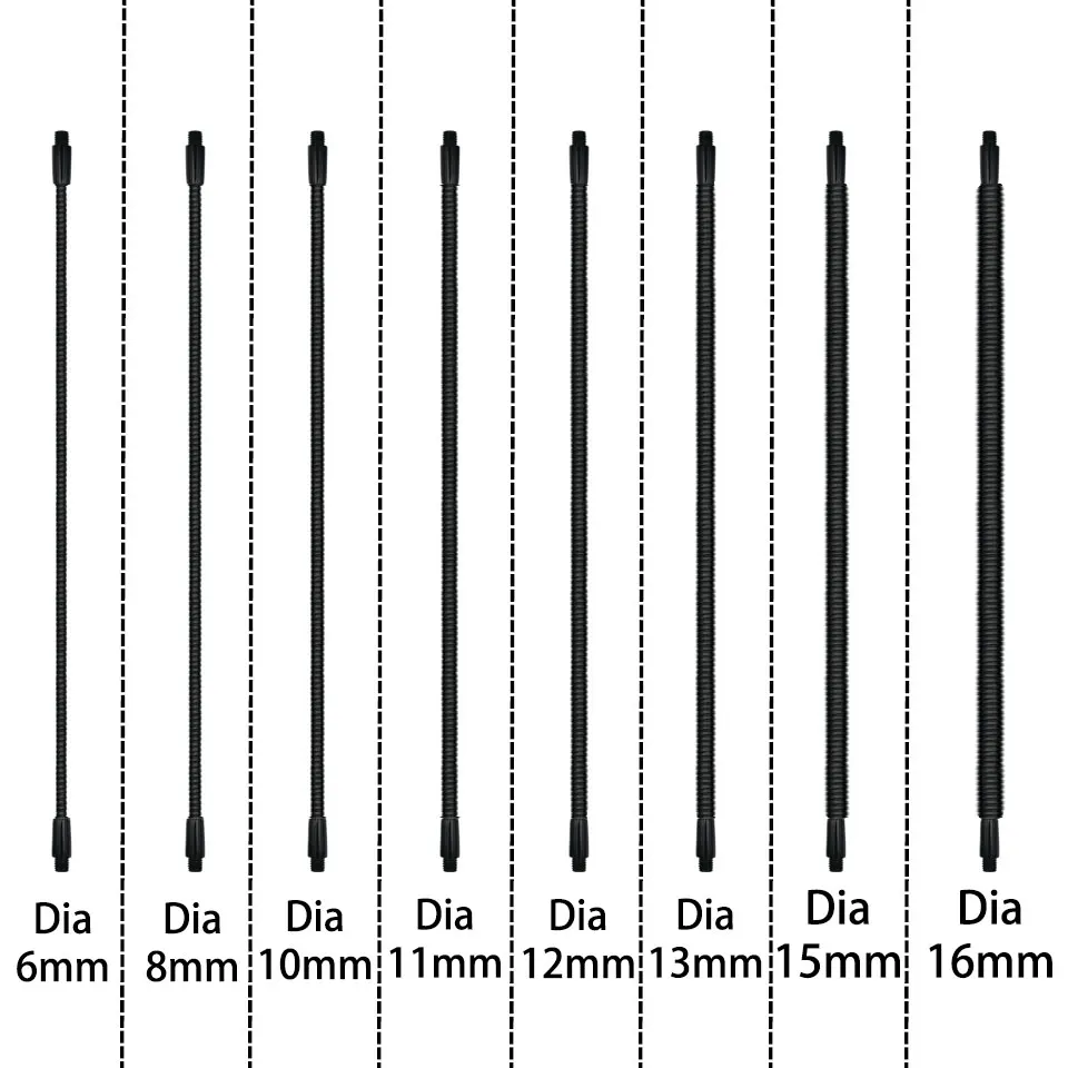 Imagem -06 - Metal Posicionamento Fixo Gooseneck Tubo Led Desk Lamp Machine Tool Mangueira Universal Dia 12 mm Bracket