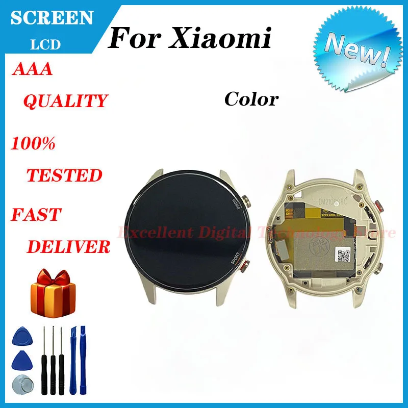 Per Xiaomi Mi Watch Color Sports Display LCD Touch Screen Digitizer Assembly parti di riparazione di ricambio XMWTCL02 LCD