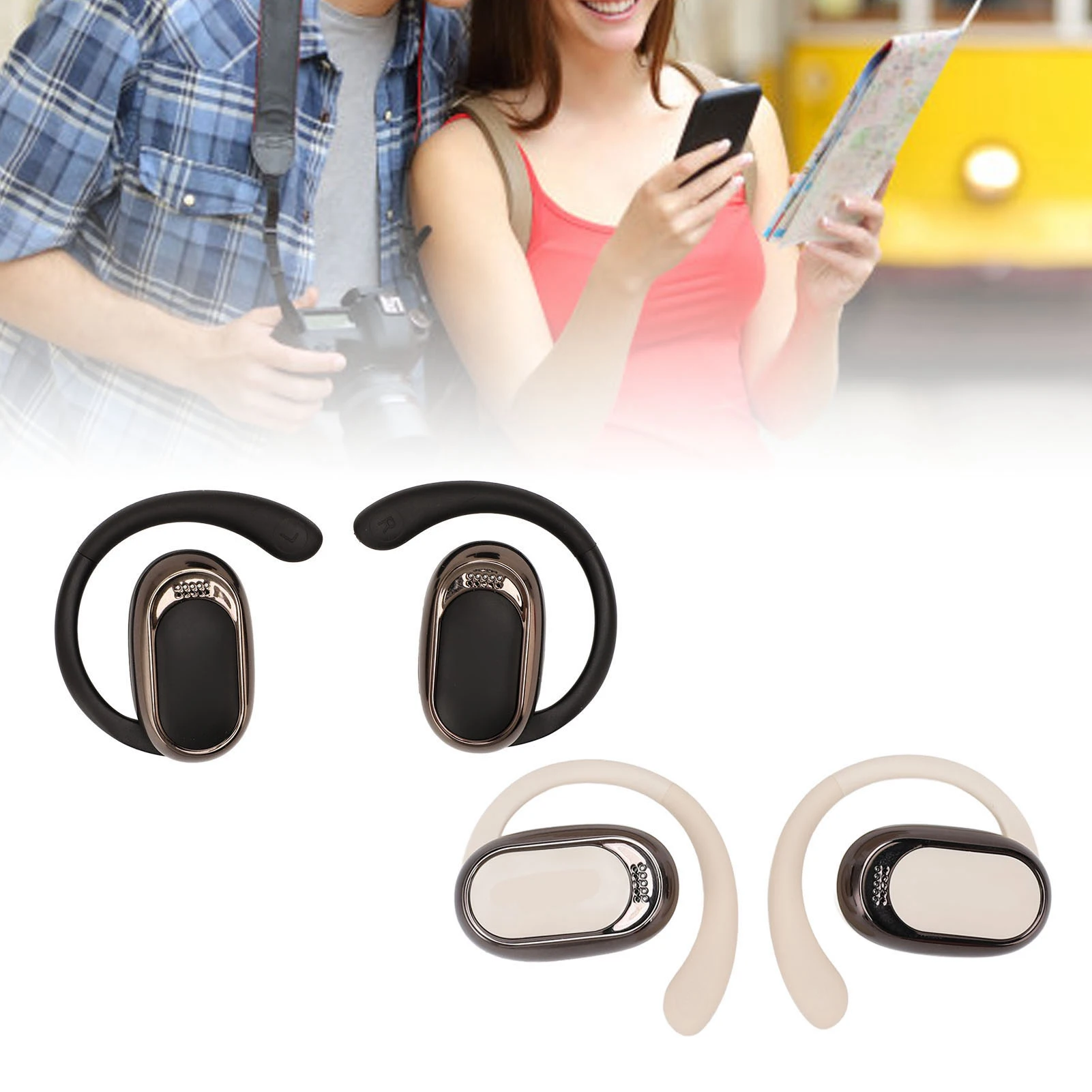 Sale-144 Languages Real-Time Translator Earbuds Bluetooth 5.4 Wireless Music with Charging Case 24H Battery for Business Travel