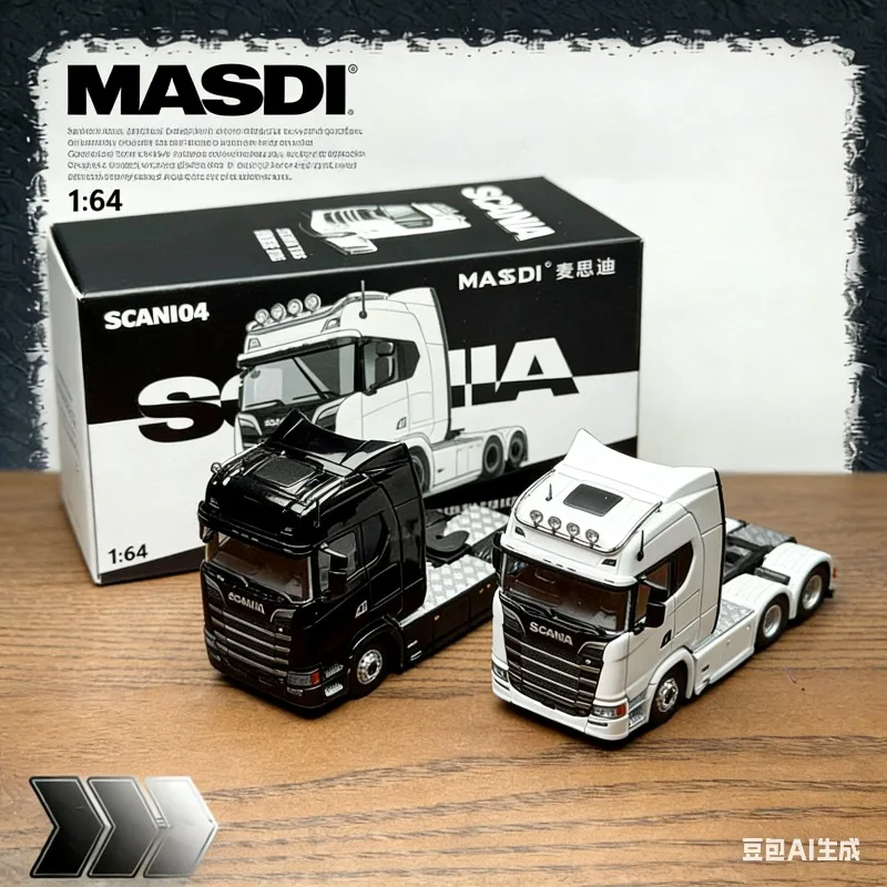 

MASDI 1: 64 Scania 770S trailer head model in realistic alloy material, for boys' toys or as adult collection pieces.