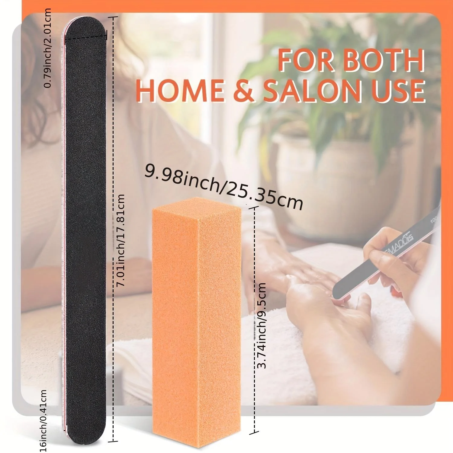 مجموعة مبرد أظافر وعازلة مكونة من 12 قطعة - أدوات احترافية للعناية بالأظافر للتجميل المنزلي مع أشرطة صنفرة وتشكيل على الوجهين #2