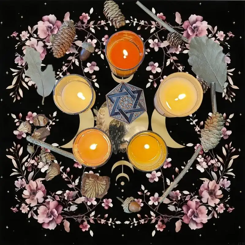 j7jf tarots tablecloth divinations tapestry القمر زهرة نمط التنجيم المائدة المائدة