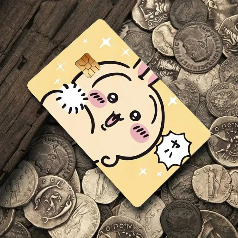 Cartoon Kawaii Chiikawas 4 Stück Kreditkarten-Skin-Aufkleber, geeignet für Bank-Debit-, U-Bahn-, Bus- und Transitpass-Dekorationsabdeckungen – Detail 11