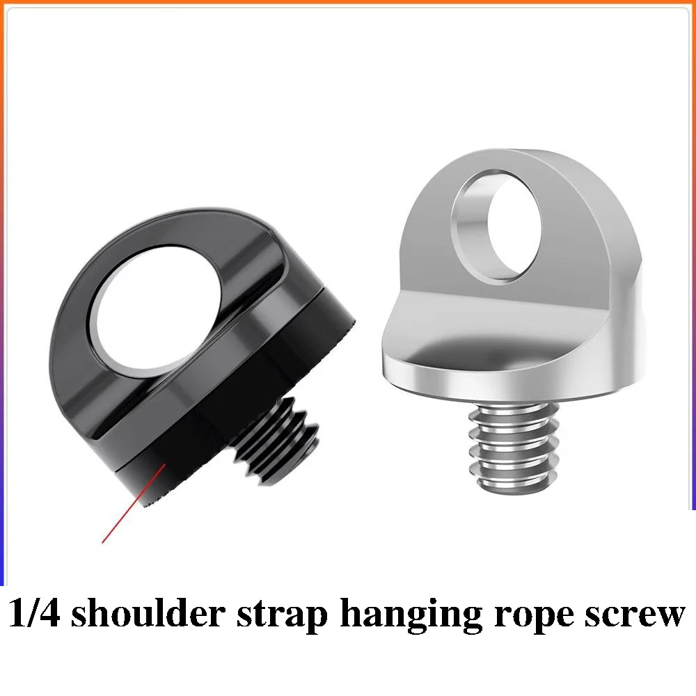 DSLR camera stainless steel hanging rope screw 1/4 fixed shoulder strap micro single quick release wrist strap safety connection