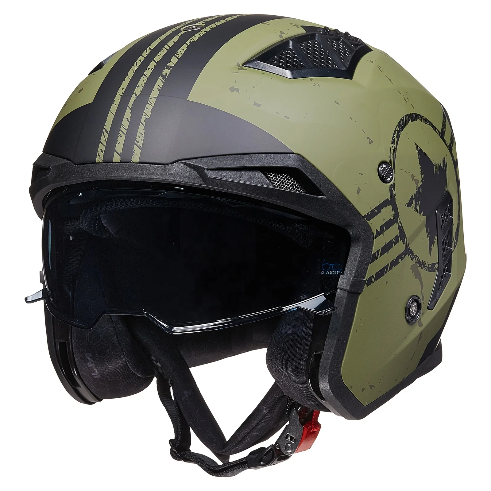 Open Face Motorcycle 3/4 Half Helmet Vintage Retro Helmet Model Z302 Motorcycle Helmet