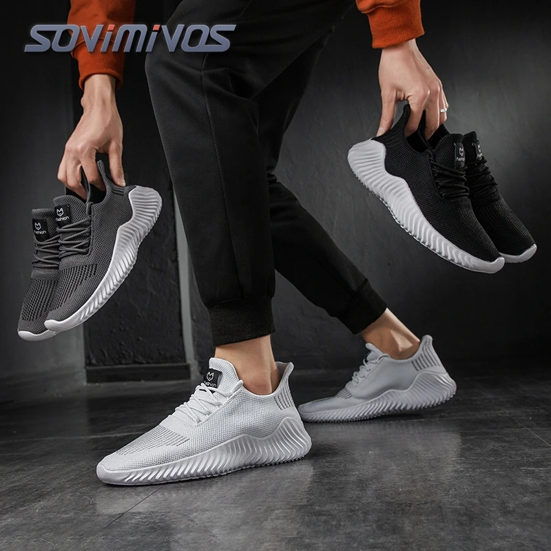 

Men Casual Sneakers Summer Breathable Sport Shoes Lightweight Outdoor Mesh Running Shoes Athletic Jogging Tenis Walking Shoes