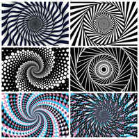 MOON.QG 3D Photography Wallpapers Backdrop Visual Illusion Background Swirl Geometric Home Wall Event Photo Studio Decorations