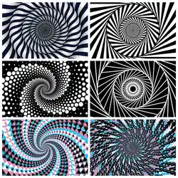 MOON.QG 3D Swirl Geometric Photography Backdrop Visual Illusion Wall Photo Background Sign Home Studio Decoration Shooting Props