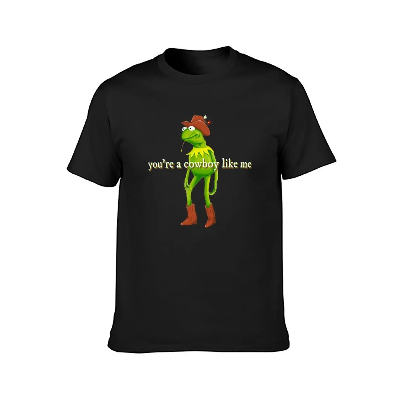 Cowboy Like Me Frog T-Shirt customizeds funnys mens white t shirts