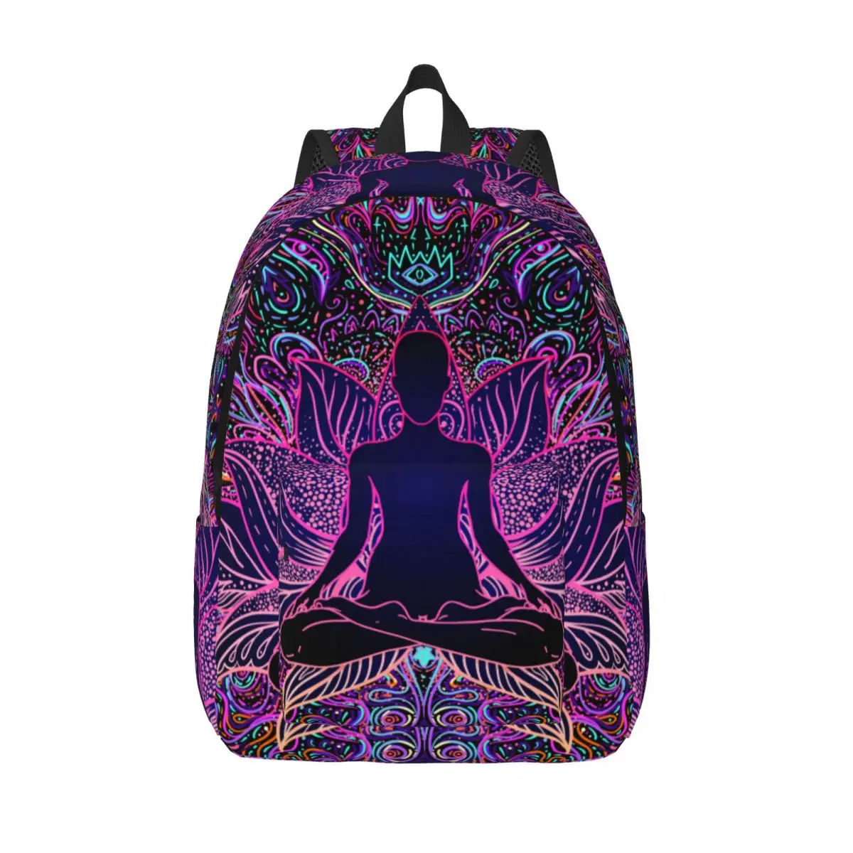 

Indian Buddha Zen Mandala Backpack for Boy Girl Kids Student School Book Bags Psychedelic Daypack Preschool Bag Durable