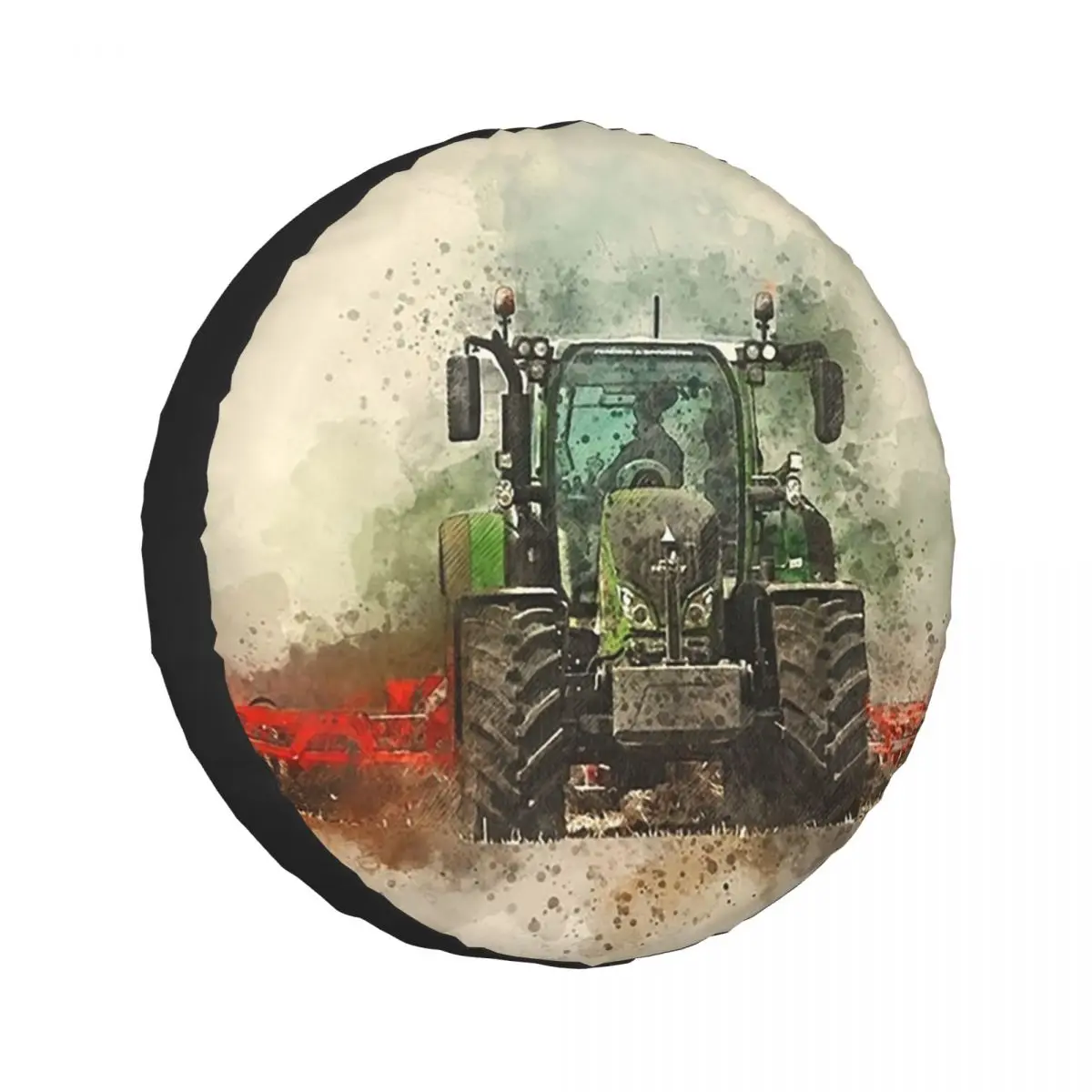 Custom Fendt Tractor Grafting Spare Tire Cover for Car Pajero 4x4 Wheel Protector Covers 14