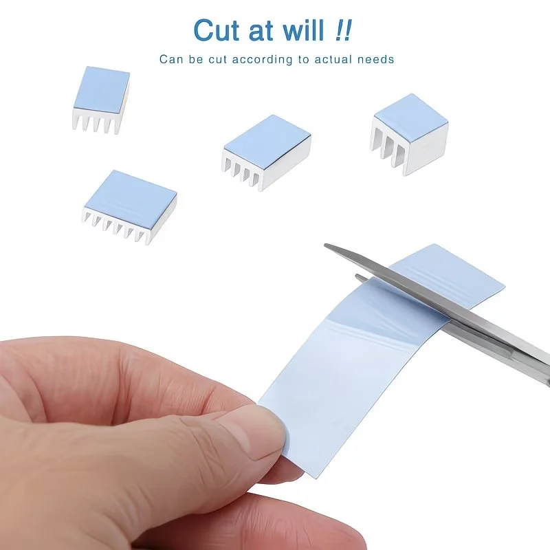 15 Pieces of Heat-Conducting Silicone Pads with a Thermal Conductivity of 6.0 W/m-K, Specially Designed for Cooling SSD, CPU,