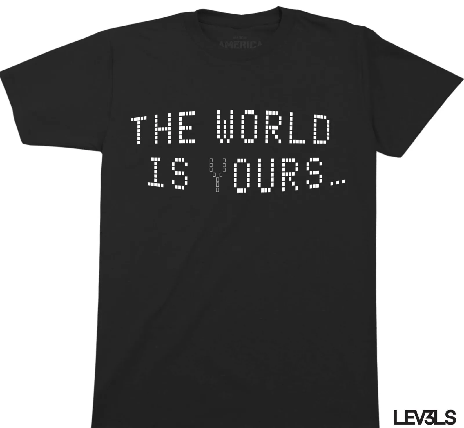 EL MUNDO ES NOSSO CAMISETA DJ ESCARFACE TURNTABLE TONY MONTANA EL MUNDO ES TUO