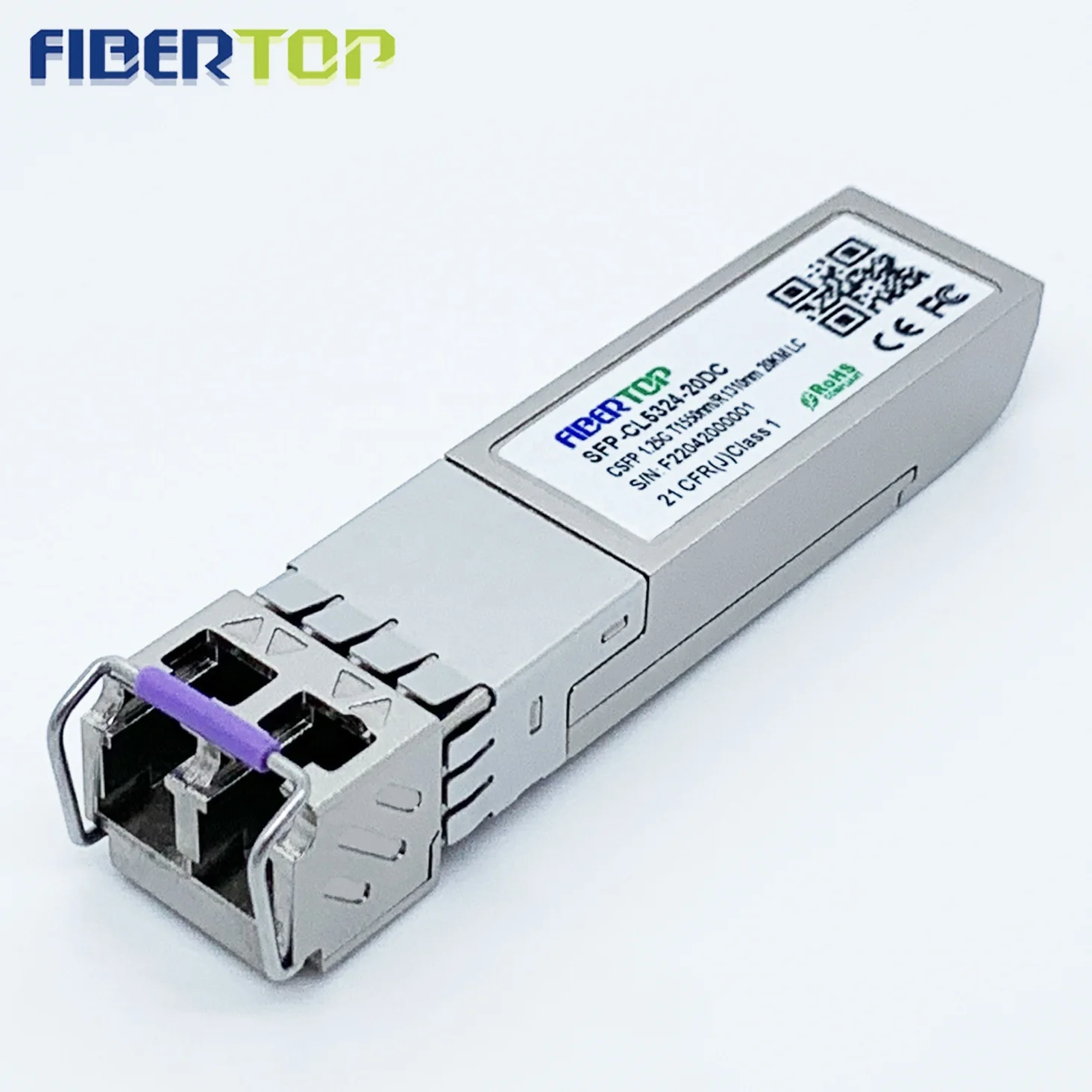 Zhone CSFP-GE-1550-1310-DL-BIDI-20KM Compatible DUAL BIDI Modules TX1550nm/RX1310nm 20km CSFP Transceiver