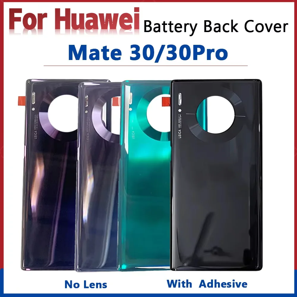 

Mate 30 For Huawei Mate 30 Battery Back Cover 3D Glass Panel Mate30 Pro Rear Door Battery Replace Part Adhesive