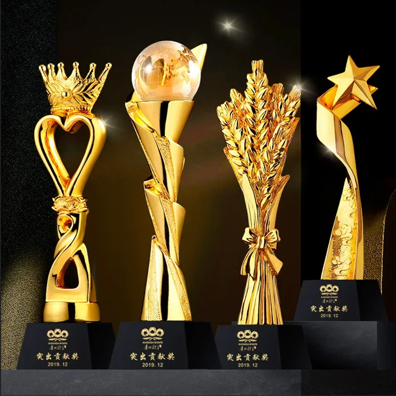 Customizable Resin Award Cup Creative Star Design for Sports Annual Meeting Basketball Champions Excellent Employees