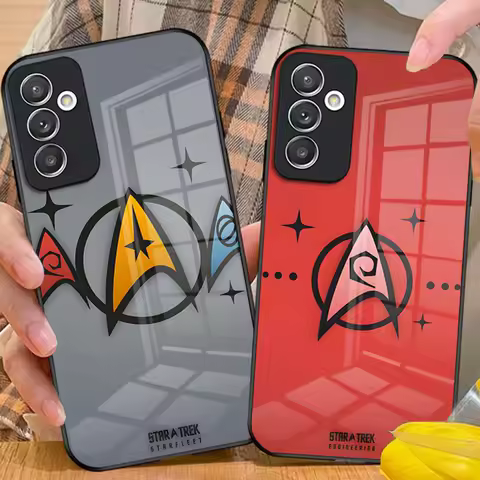 Stars And Treks Phone Case for S24 Ultra Samsung S23 S22 S20 Fe S21 Plus Galaxy A54 A34 A24 A53 M54 Note 20 Glass Cover
