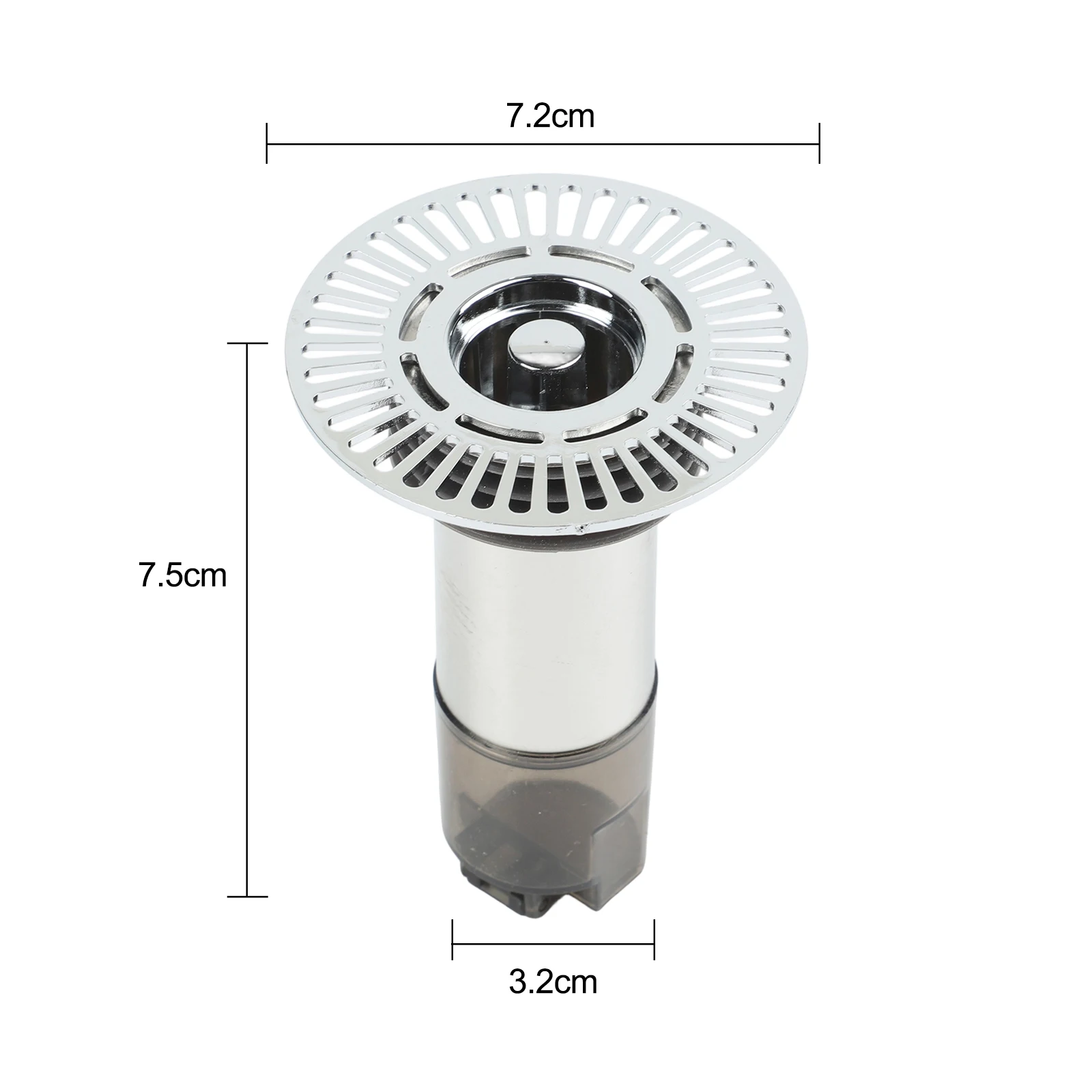Extended Shower Drain Cover with 304 Stainless Steel Construction and Multi Layer Seal for Unpleasant Smell Blocking