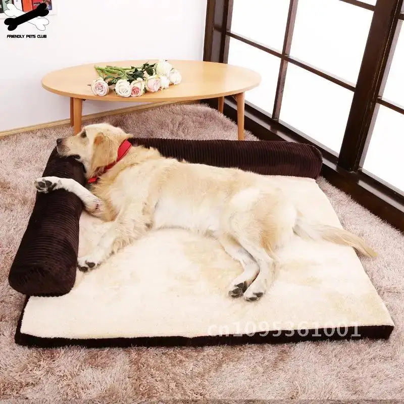 Pet Dog Bed Cushion L Shaped Square Pillow Machine Washable Cover Medium For Detachable Mat Large Cat Soft House And Puppy Dog