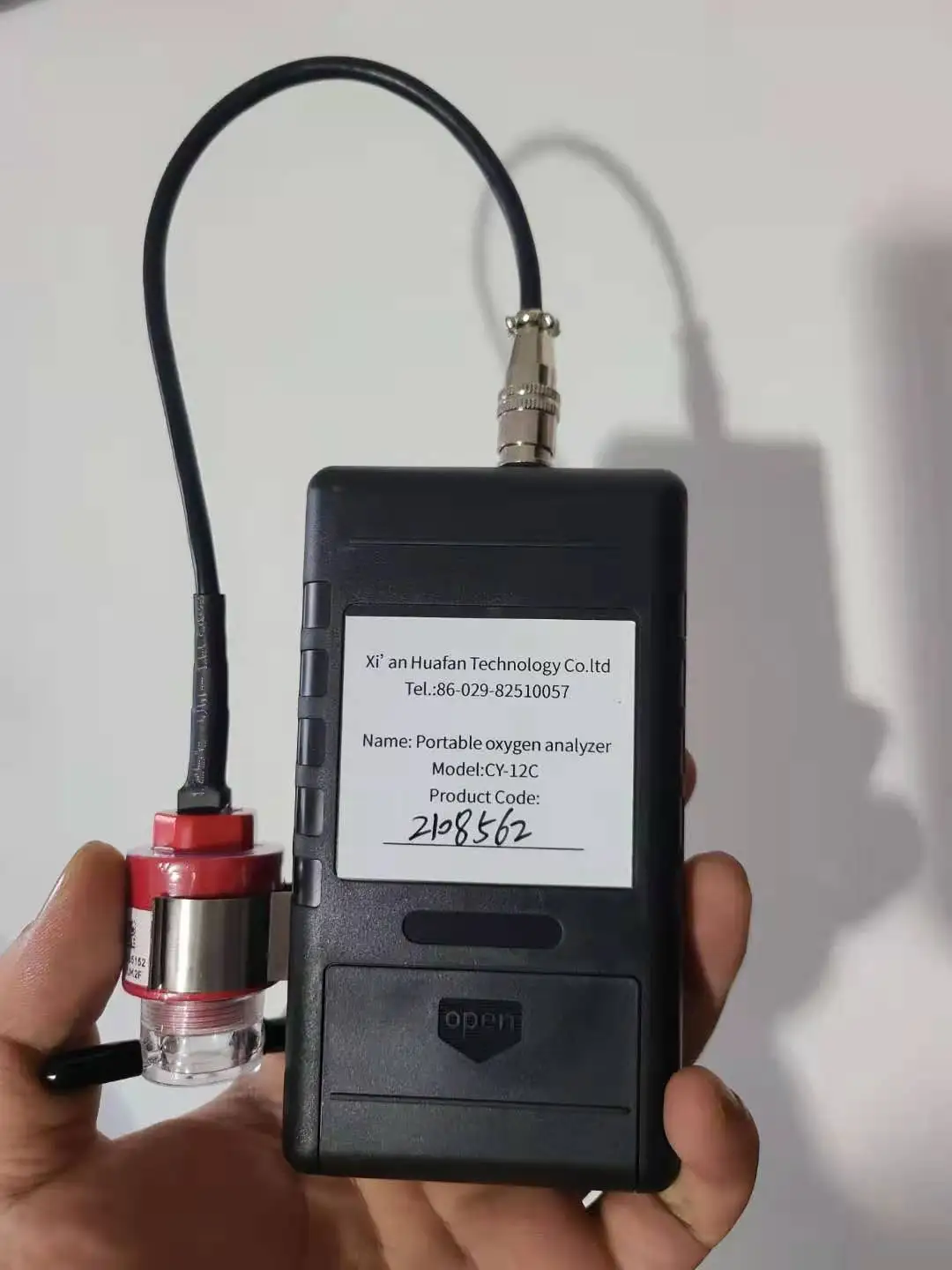 Handheld 0-100%vol Oxygen Purity Tester High Precision 0.01%vol Oxygen Gas Analyzer