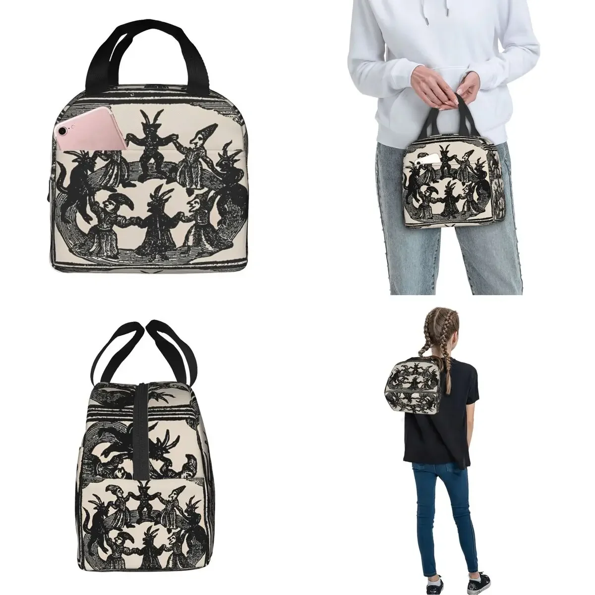 Witches Circle Dance Insulated Lunch Bags Portable Vilify Fever Dream Lunch Container Cooler Bag Tote Lunch Box Travel Girl Boy