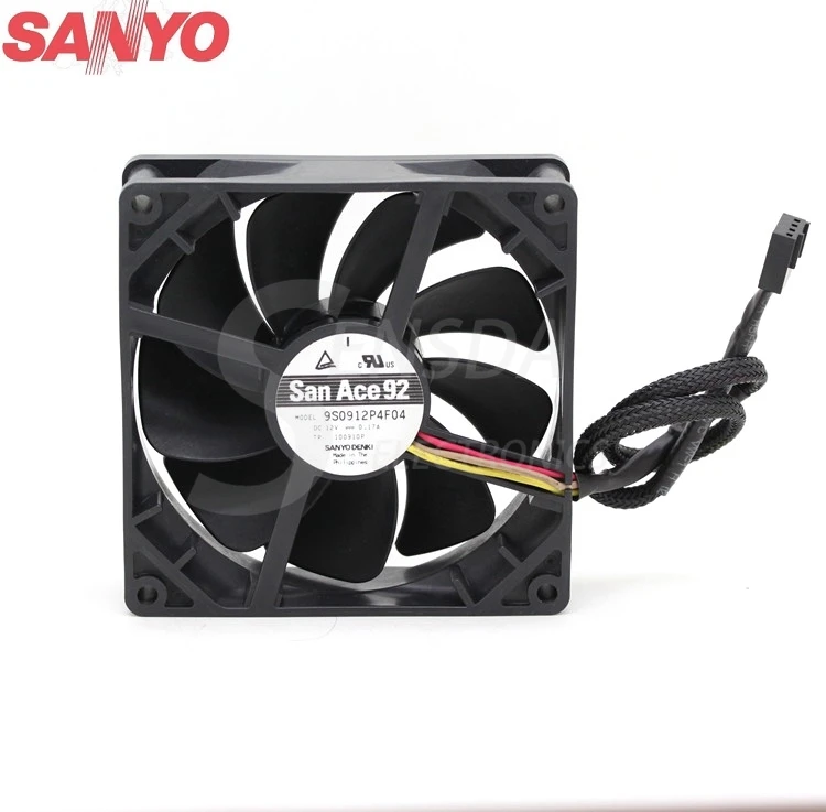 

For Sanyo 9S0912P4F04 9225 PWM silent fan first high-end gamers server inverter cooling cooler